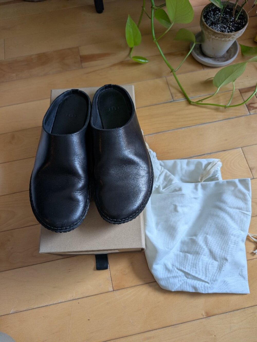 Feit outdoor slipper black size 40